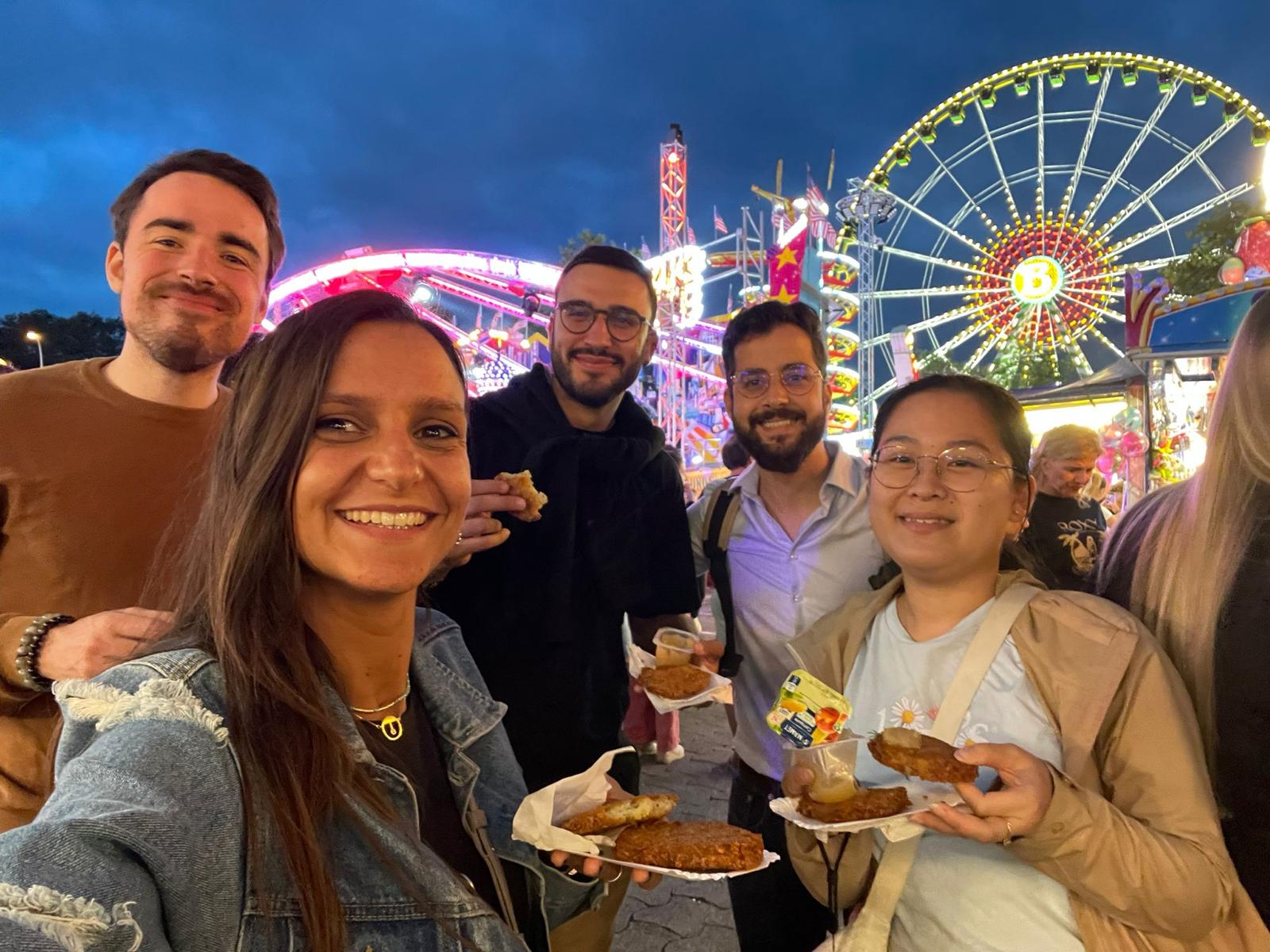 people at a fair